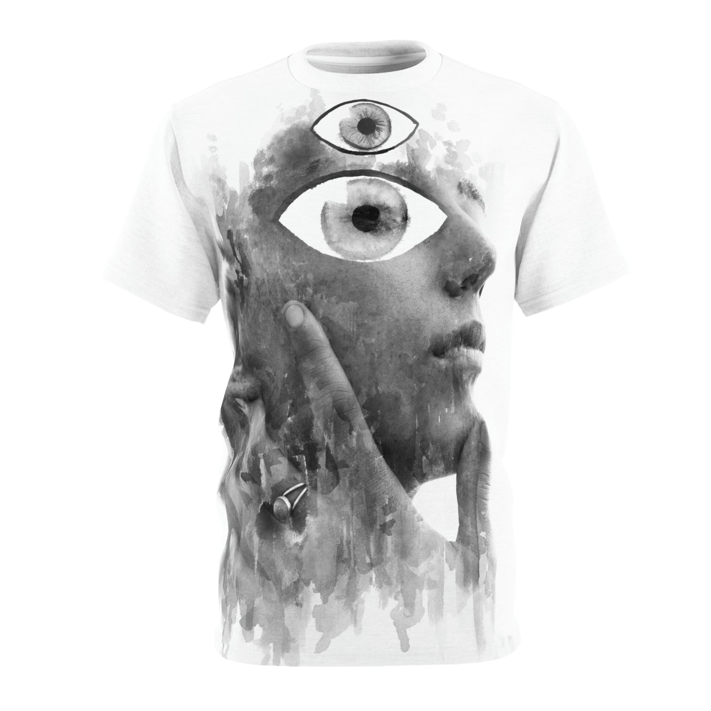 Unisex Cut & Sew Tee (AOP) THIRD EYE