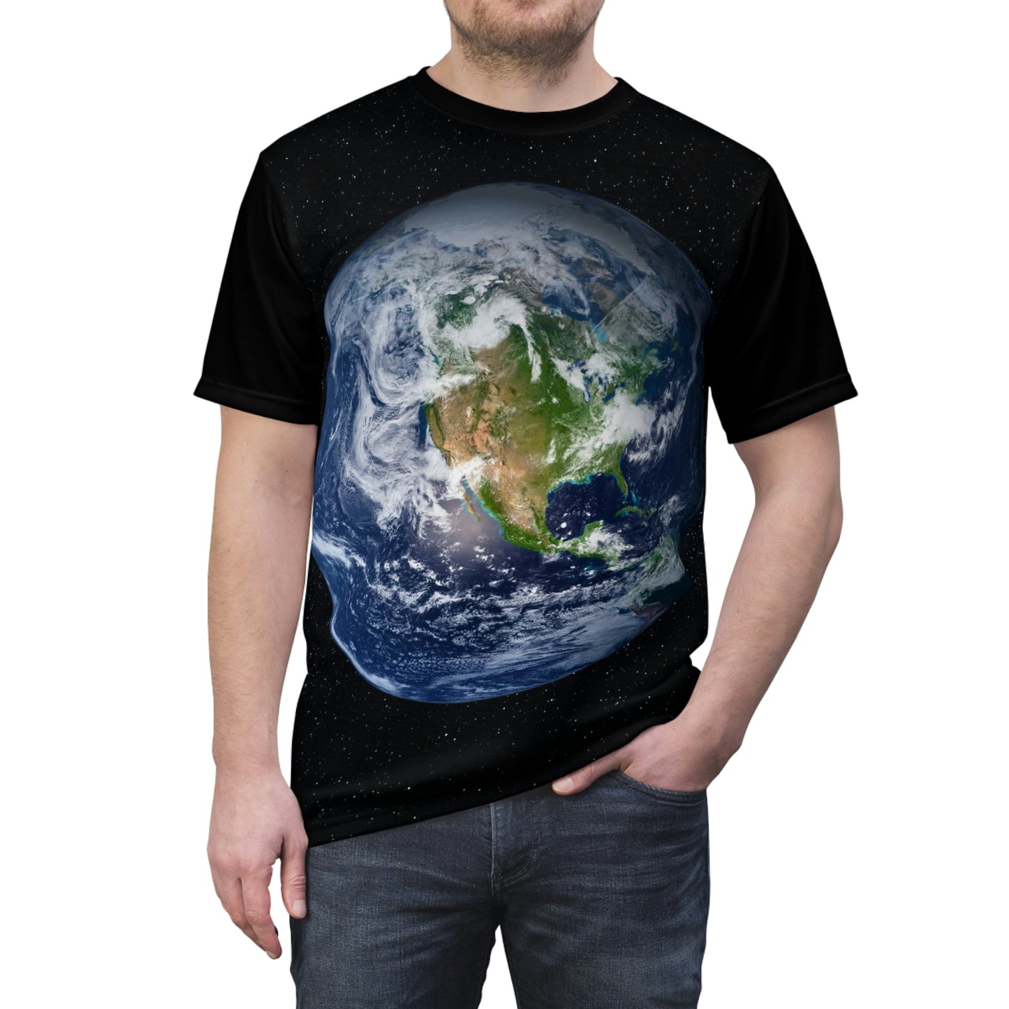 Unisex Cut & Sew Tee (AOP) Sister Earth