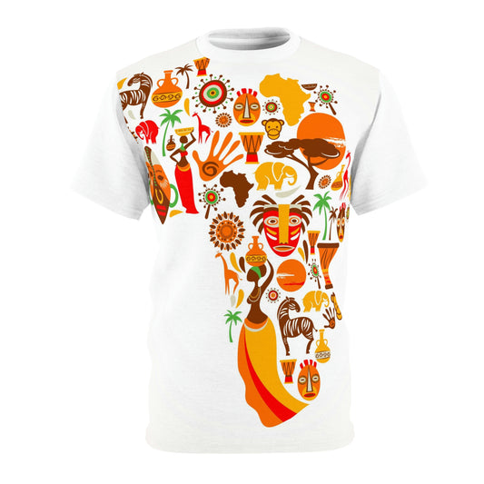 A6 Unisex Cut & Sew Tee (AOP) Mother Land